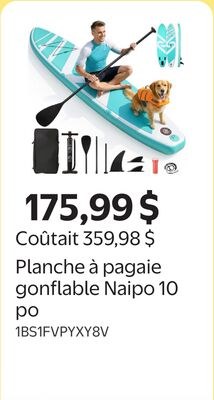 Planche à pagaie gonflable Naipo 10 po