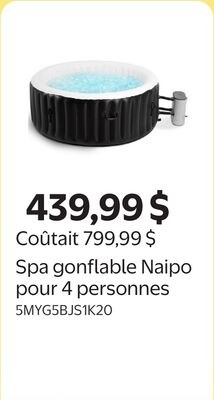 Spa gonflable Naipo pour 4 personnes