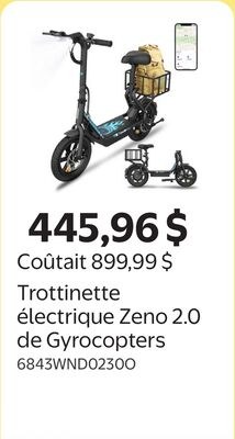 Trottinette électrique Zeno 2.0 de Gyrocopters