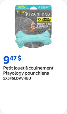 Petit jouet à couinement Playology pour chiens