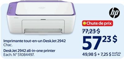 Imprimante tout-en-un DeskJet 2942