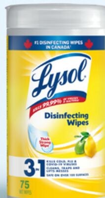 Lysol wipes 75s