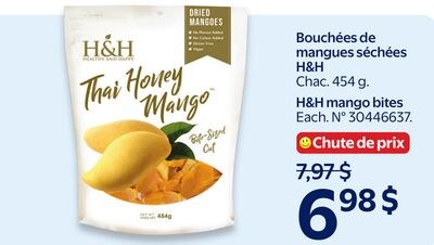 Bouchées de mangues séchées H&H
