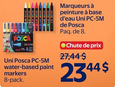 Marqueurs à peinture à base d'eau Uni PC-5M de …