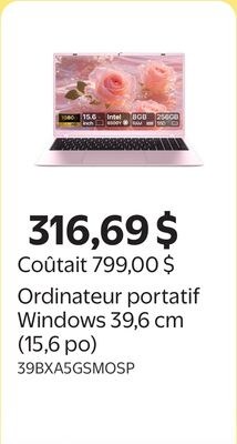 Ordinateur portatif Windows 39,6 cm (15,6 po)