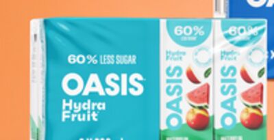 Oasis beverages or juice boxes