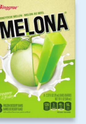 Barres de dessert glacé Melona