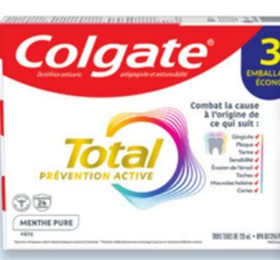 Paq. de 3 tubes de dentifrice MaxFrais 150 ml o…
