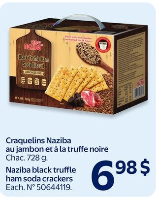 Craquelins Naziba au jambon et a la truffe noire