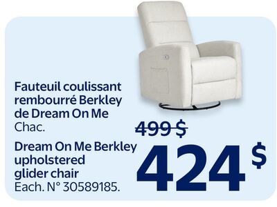 Fauteuil coulissant rembourré Berkley de Dream …