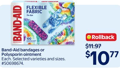 Band-Aid bandages Polysporin ointment