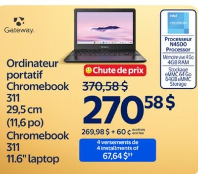 Ordinateur portatif Chromebook 311