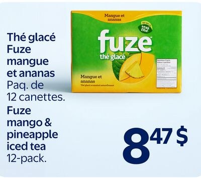 Thé glacé Fuze mangue et ananas