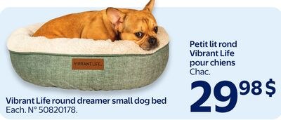 Petit lit rond Vibrant Life pour chiens
