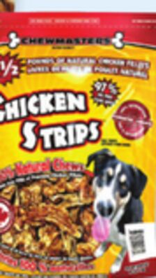 Chewmasters dog chicken strips