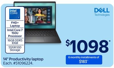 14" Productivity laptop
