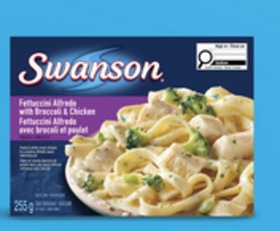 Swanson fettuccini Alfredo or cheesy rice with …