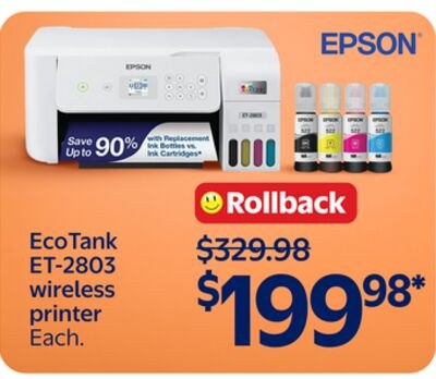 EcoTank ET-2803 wireless printer