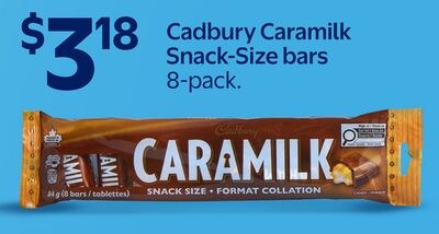 Cadbury Caramilk Snack-Size bars