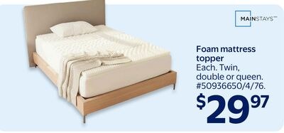 Foam mattress topper