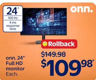 onn. 24" Full HD monitor
