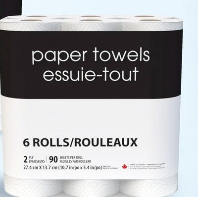 Black & White bathroom tissue or paper towel