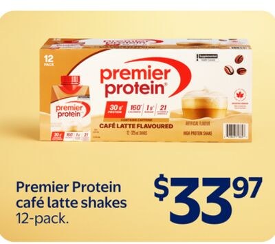 Premier Protein café latte shakes