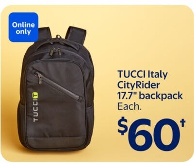 TUCCI Italy CityRider 17.7" backpack