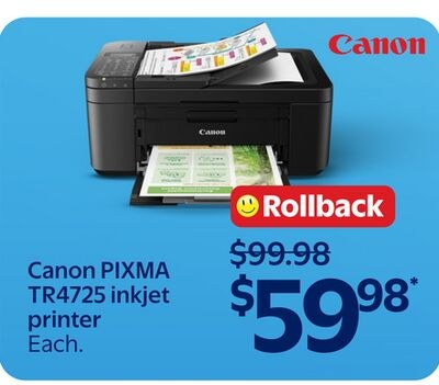 Canon PIXMA TR4725 inkjet print