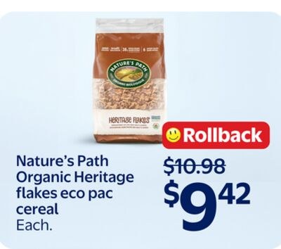 Nature's Path Organic Heritage flakes eco pac c…