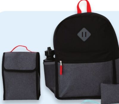 5-Piece kids' school backpack set with lunch ba…