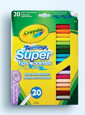 Crayola 20ct washable Super Tips markers