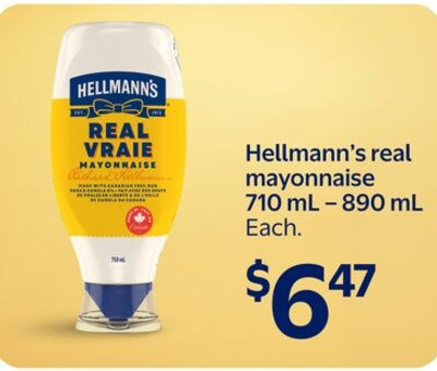 Hellmann's real mayonnaise