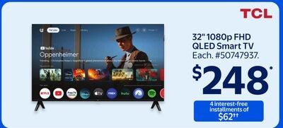 TCL 32" 1080p FHD QLED Smart TV