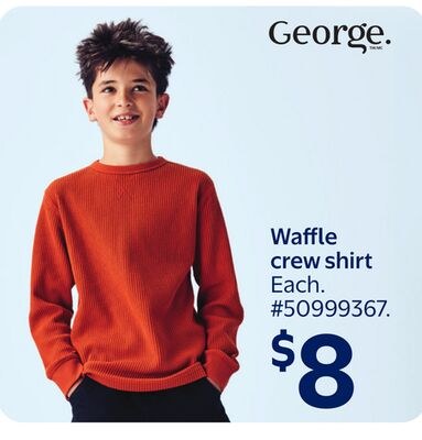 George Waffle crew shirt