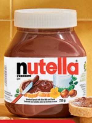 Nutella hazelnut or peanut 725 g