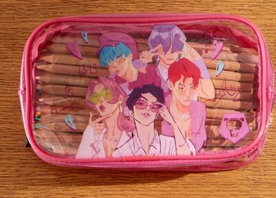 KPop Demon Hunters pencil cases, notebooks or j…