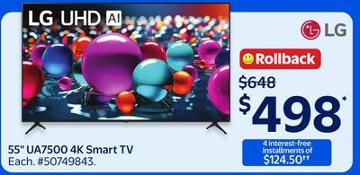 55" UA7500 4K Smart TV