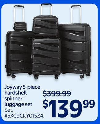 Joyway 5-piece hardshell spinner luggage set