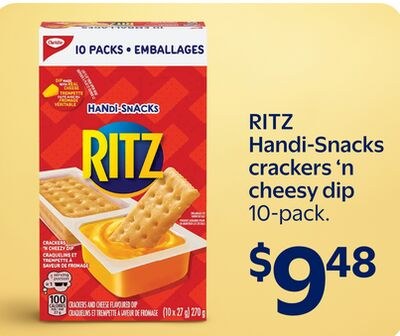 RITZ Handi-Snacks crackers 'n cheesy dip
