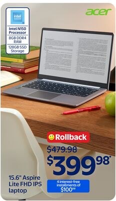 Acer 15.6" Aspire Lite FHD IPS laptop
