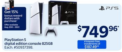 PlayStation 5 digital edition console 825GB
