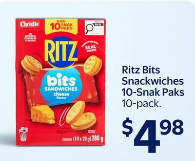 Ritz Bits Snackwiches 10-Snak Paks
