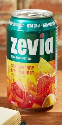 Zevia Strawberry Lemon Burst soda