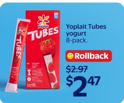 Yoplait Tubes yogurt