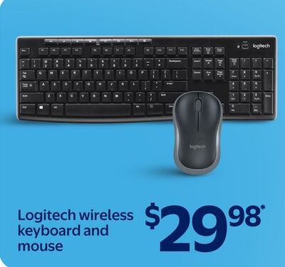 Logitech wireless keyboard and mouse
