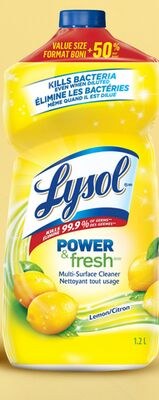 Lysol toilet bowl cleaner or multi-surface pours