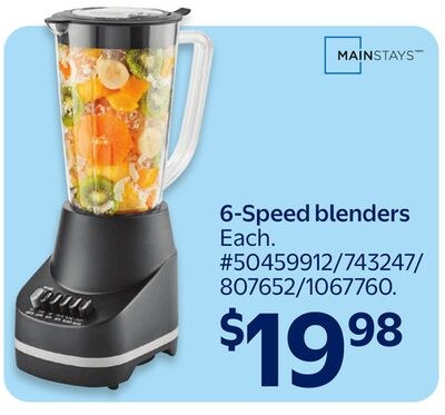 MAINSTAYS 6-Speed blenders Each.