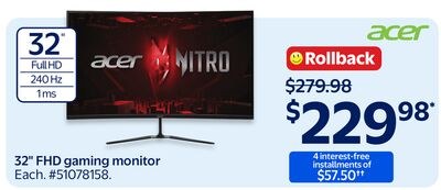 32" FHD gaming monitor