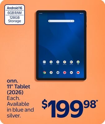 onn. 11" Tablet (2026)